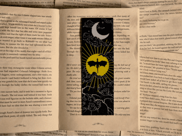 Dragon Bookmark Fourth Wing, a soaring-dragon bookmark for the Empyrean reread