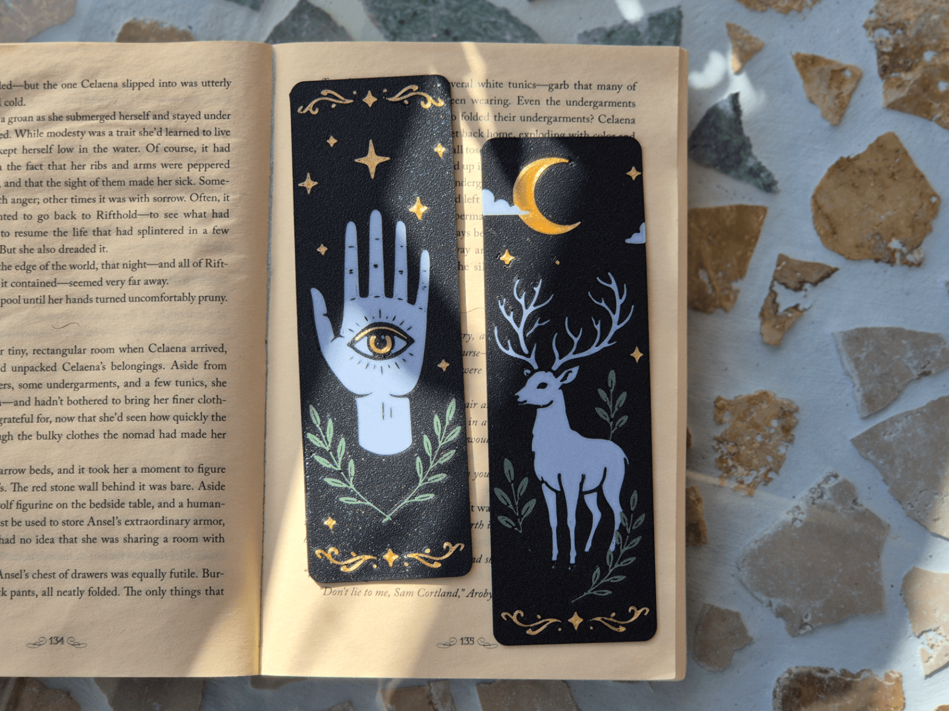 Fantasy Bookmark Gothic Nature — 3D printed model photographed in studio