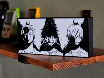 One Piece Lightbox Anime, Monster Trio silhouette, USB-LED-powered