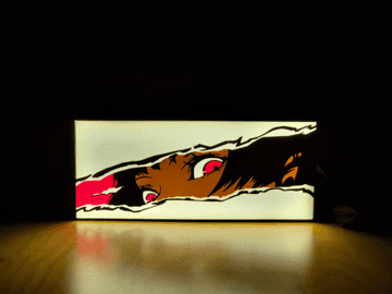 Persona 5 Makoto Lightbox, Phantom Thief glow for the gaming desk