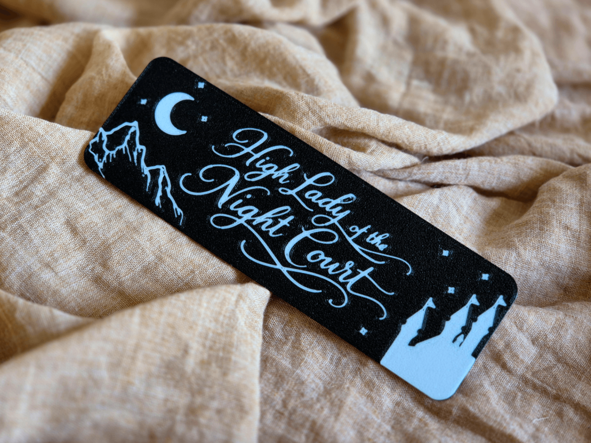 ACOTAR Bookmark High Lady — 3D printed model photographed in studio