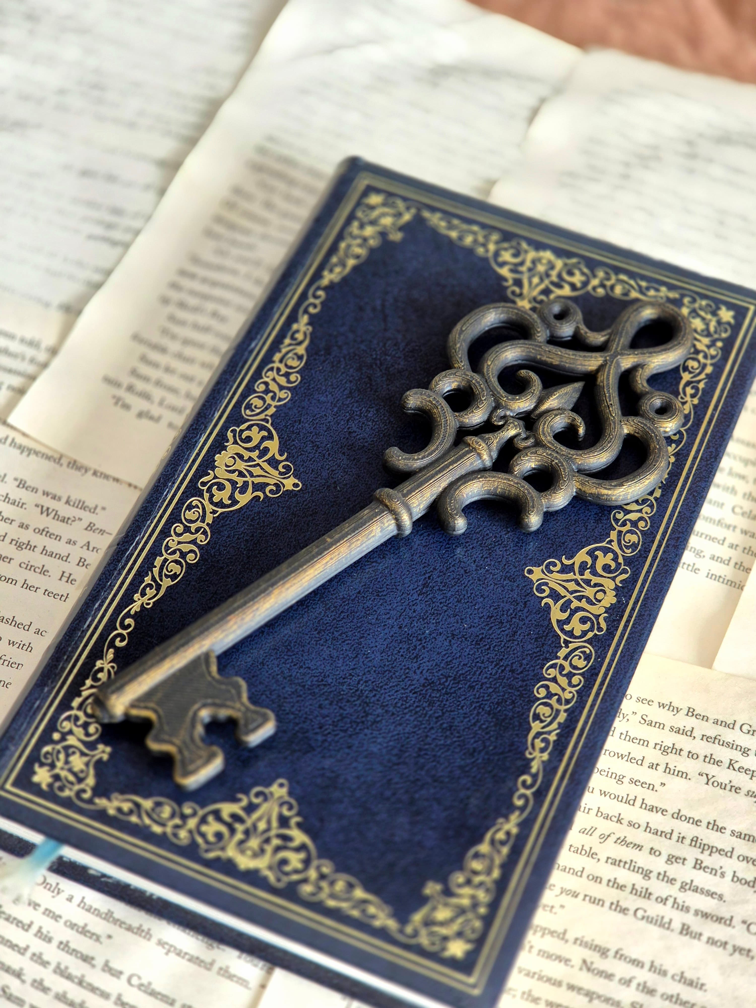 Ancient Key Bookshelf Decor, gallery image 2