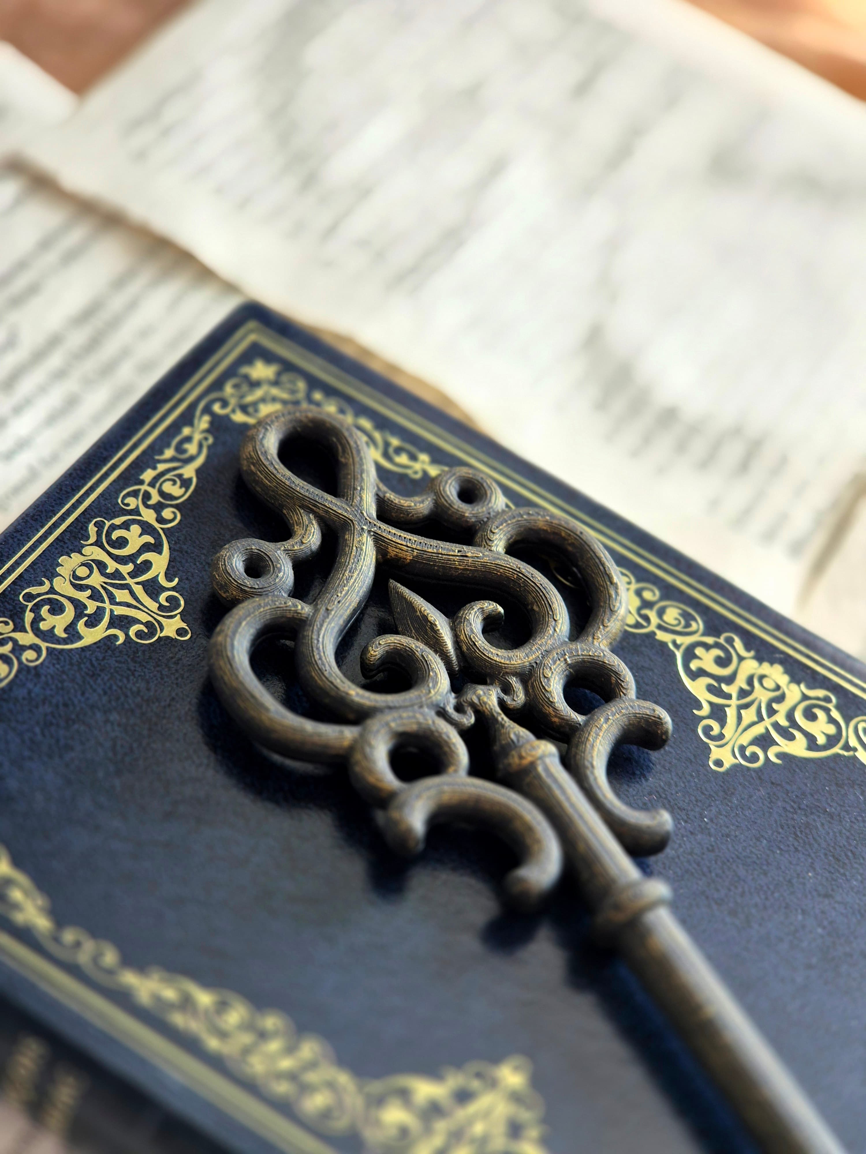 Ancient Key Bookshelf Decor, gallery image 5
