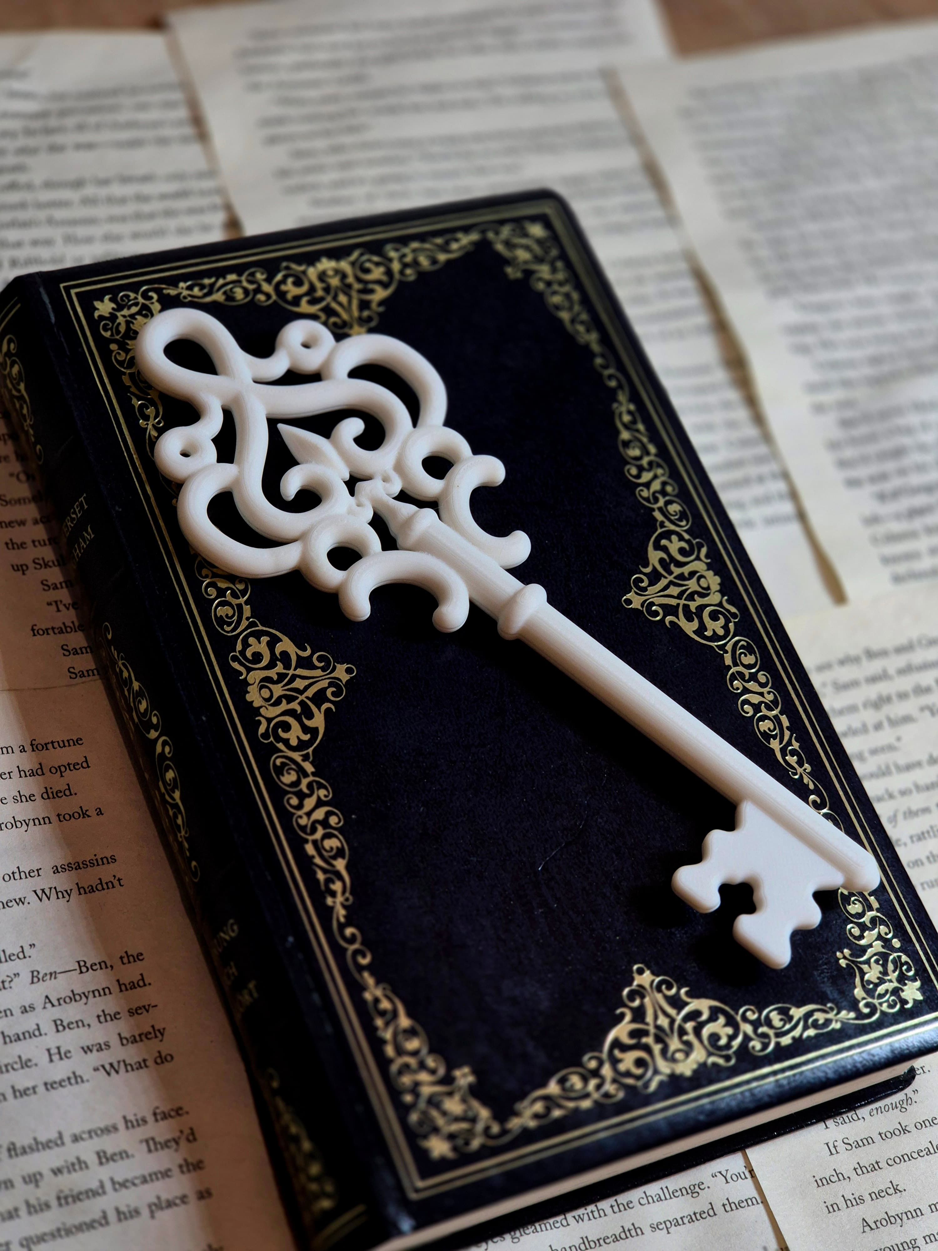 Ancient Key Bookshelf Decor, gallery image 6