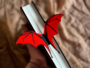 Bat Dragon Wings Bookmark, for Empyrean readers + the dark-romance shelf