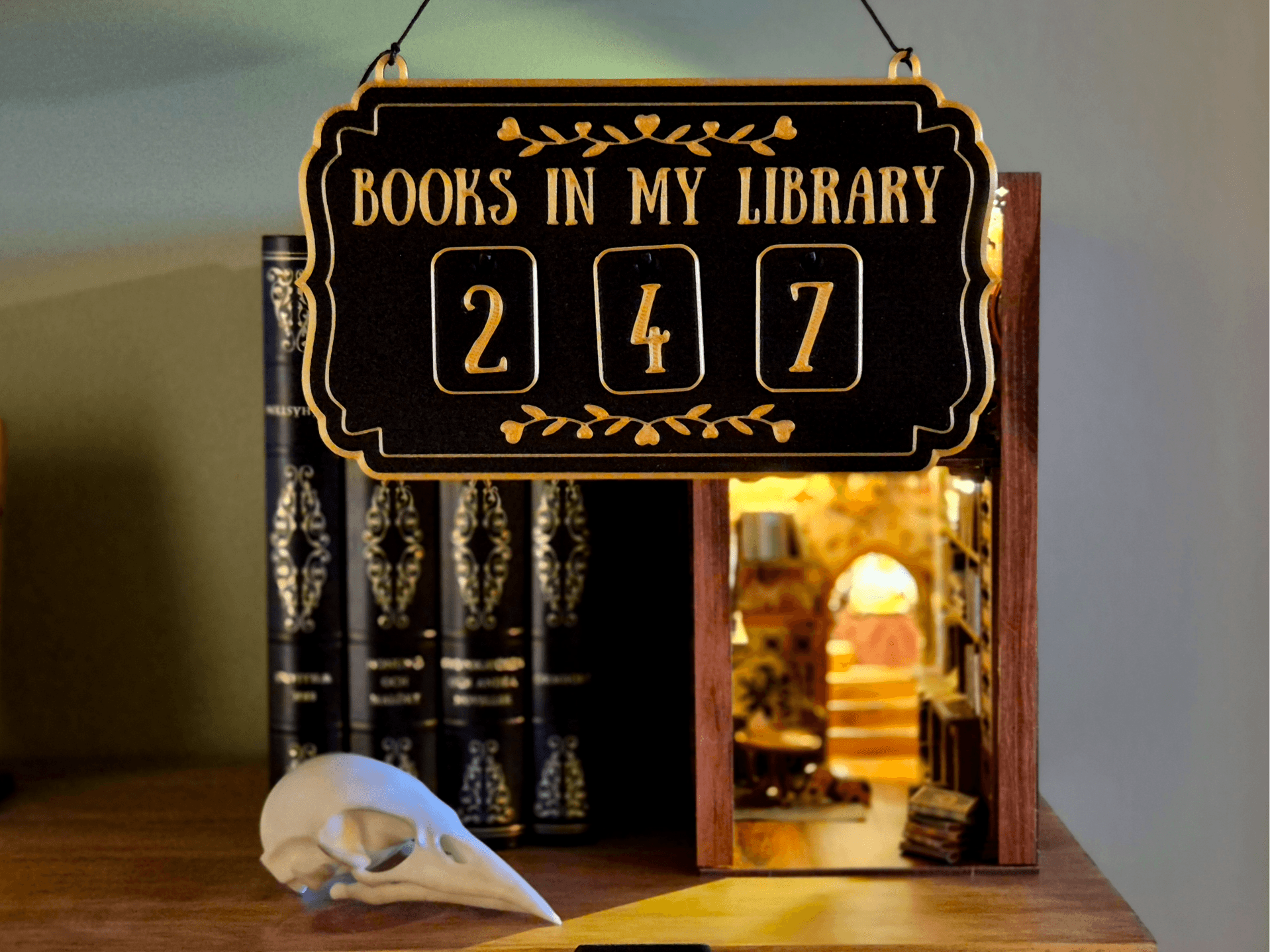 Book Counter | Books Read This Year — 3D printed model photographed in studio