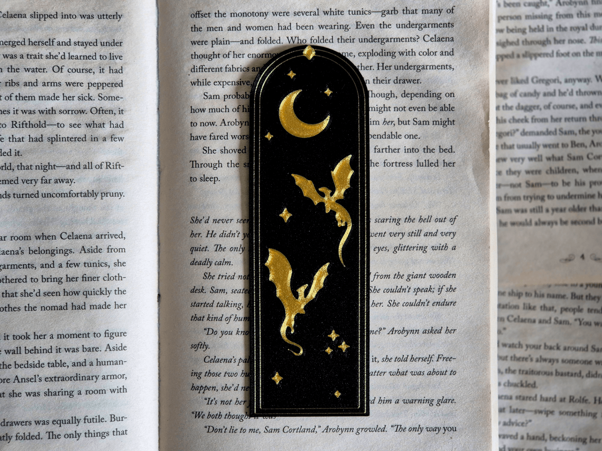 Dragon Bookmark Fourth Wing Fantasy