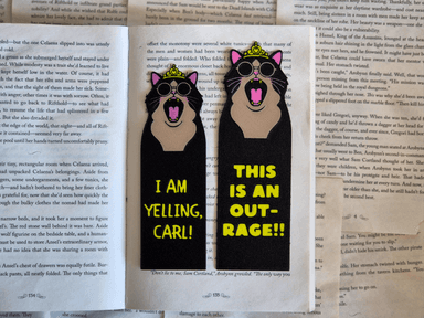 Dungeon Crawler Carl Bookmark Princess Donut, Princess Donut, scolding Carl, multicolor