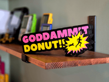 Dungeon Crawler Carl Lightbox, the GODDAMM'T DONUT!! scene, lit