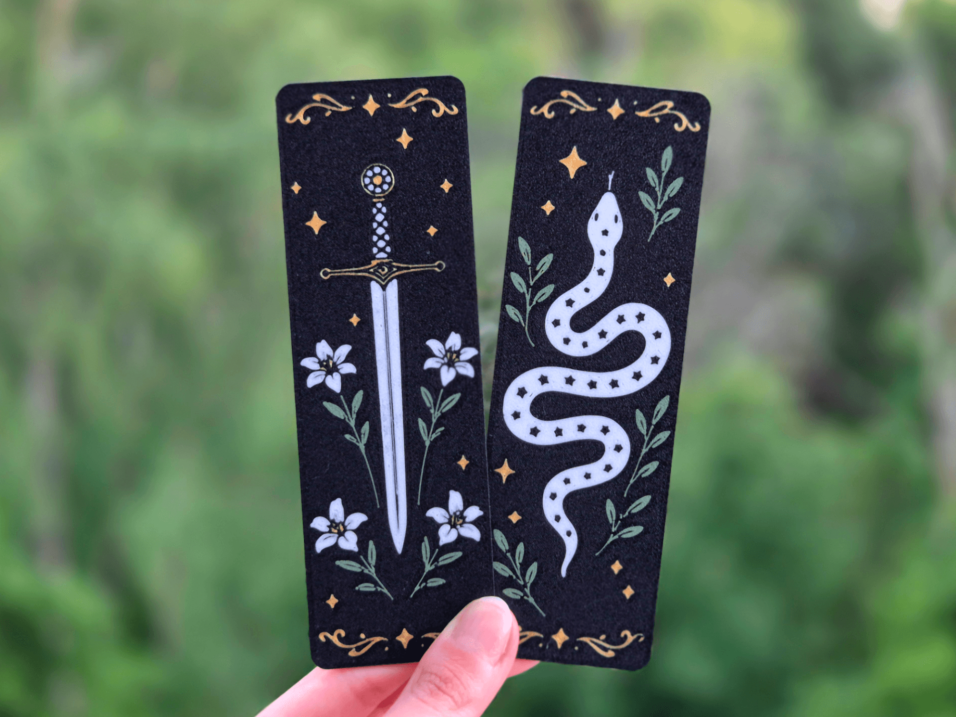 Fantasy Gothic Bookmark — 3D printed model photographed in studio