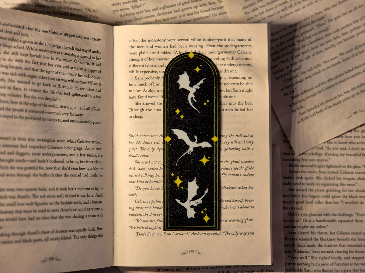 Fourth Wing Dragon Bookmark