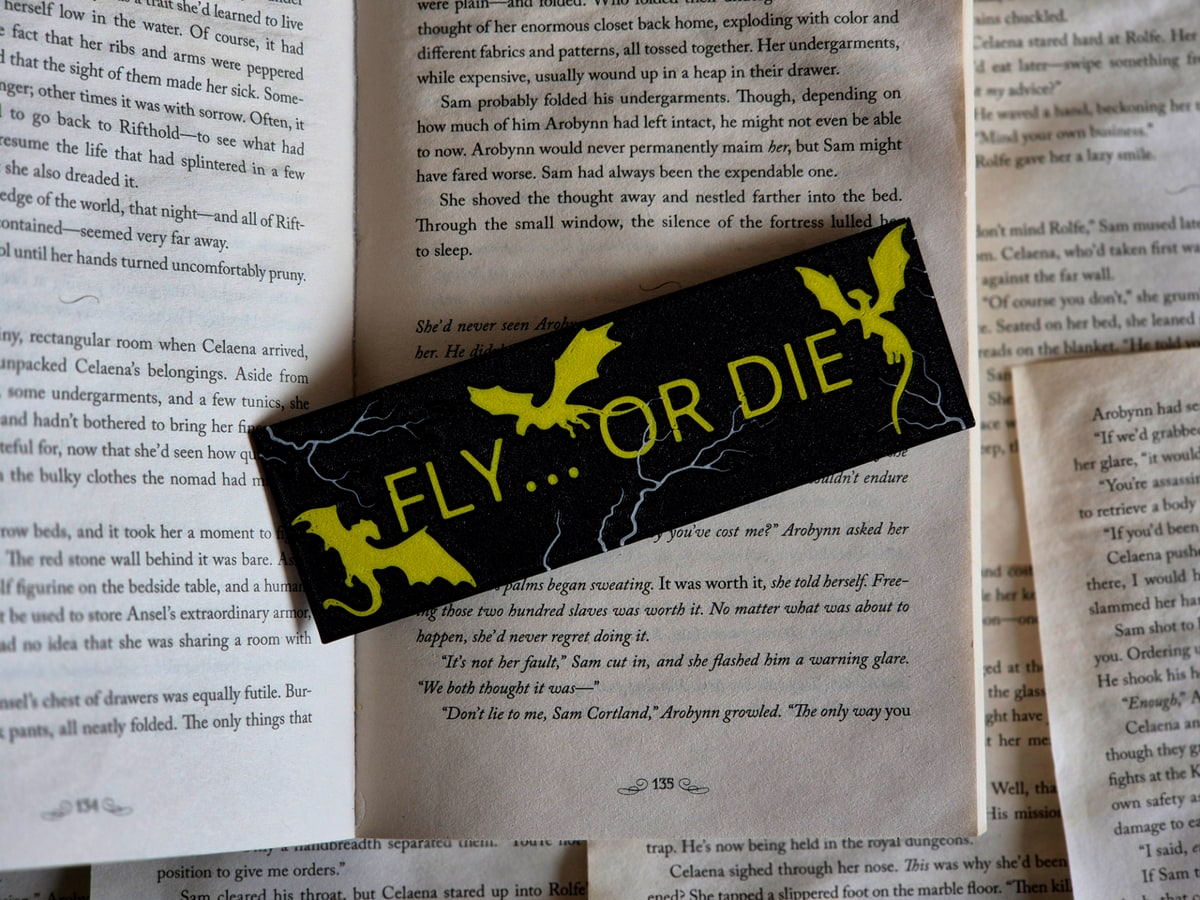 Fourth Wing Dragon Bookmark