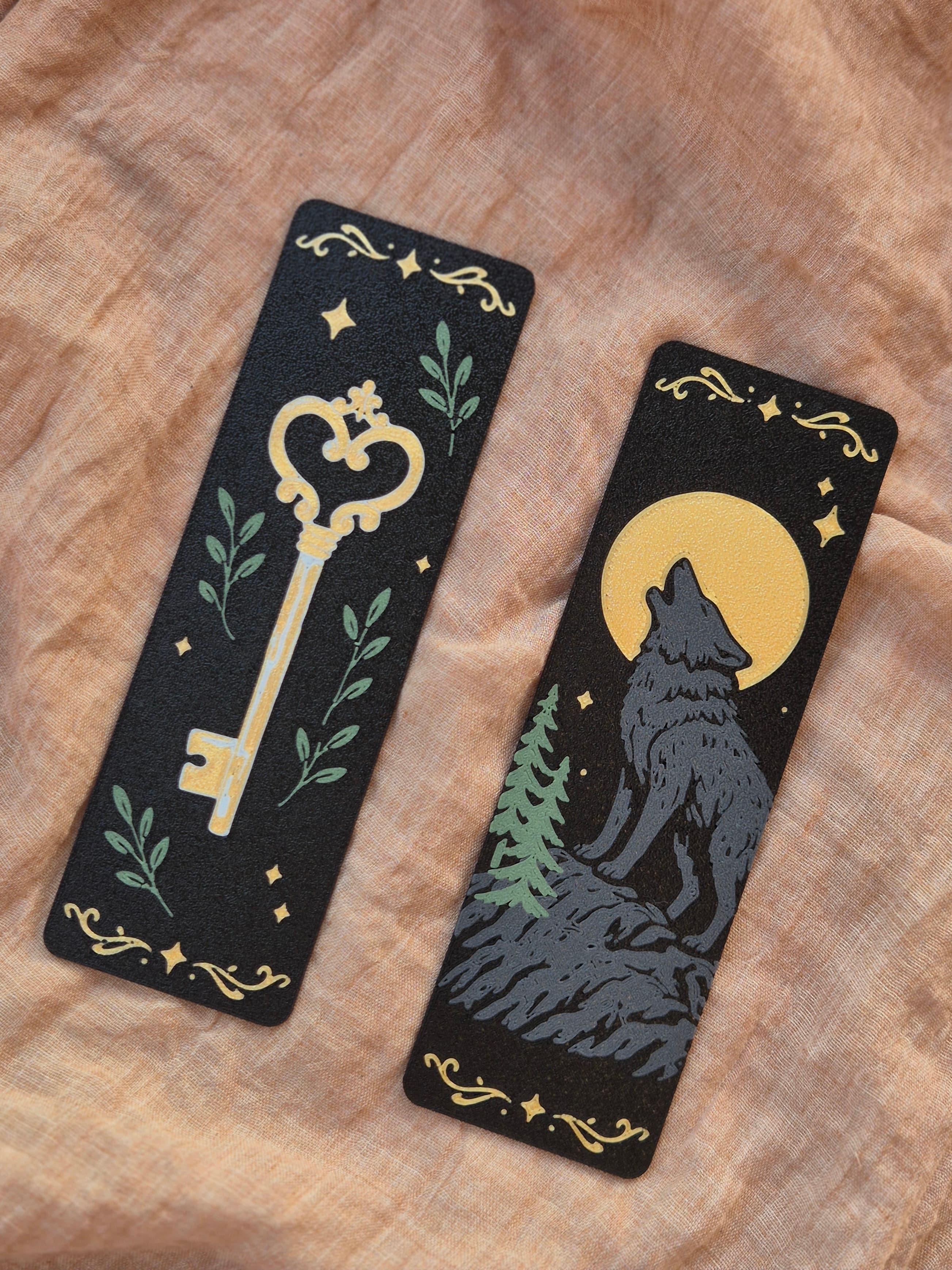 Gothic Bookmark Wolf Key Fantasy, gallery image 4