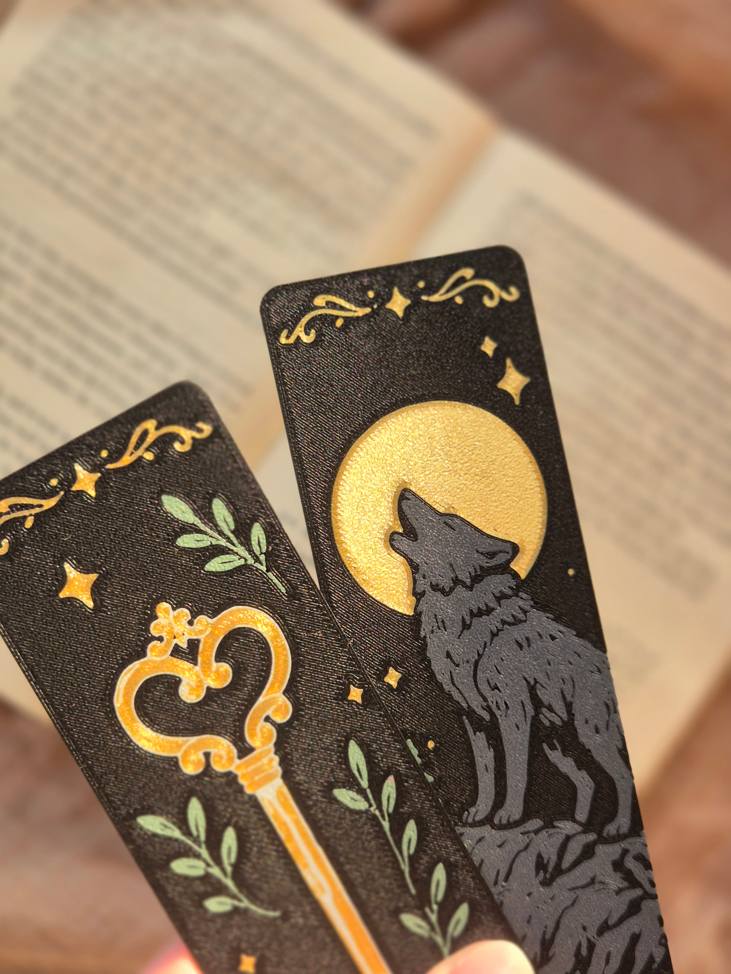 Gothic Bookmark Wolf Key Fantasy, gallery image 5