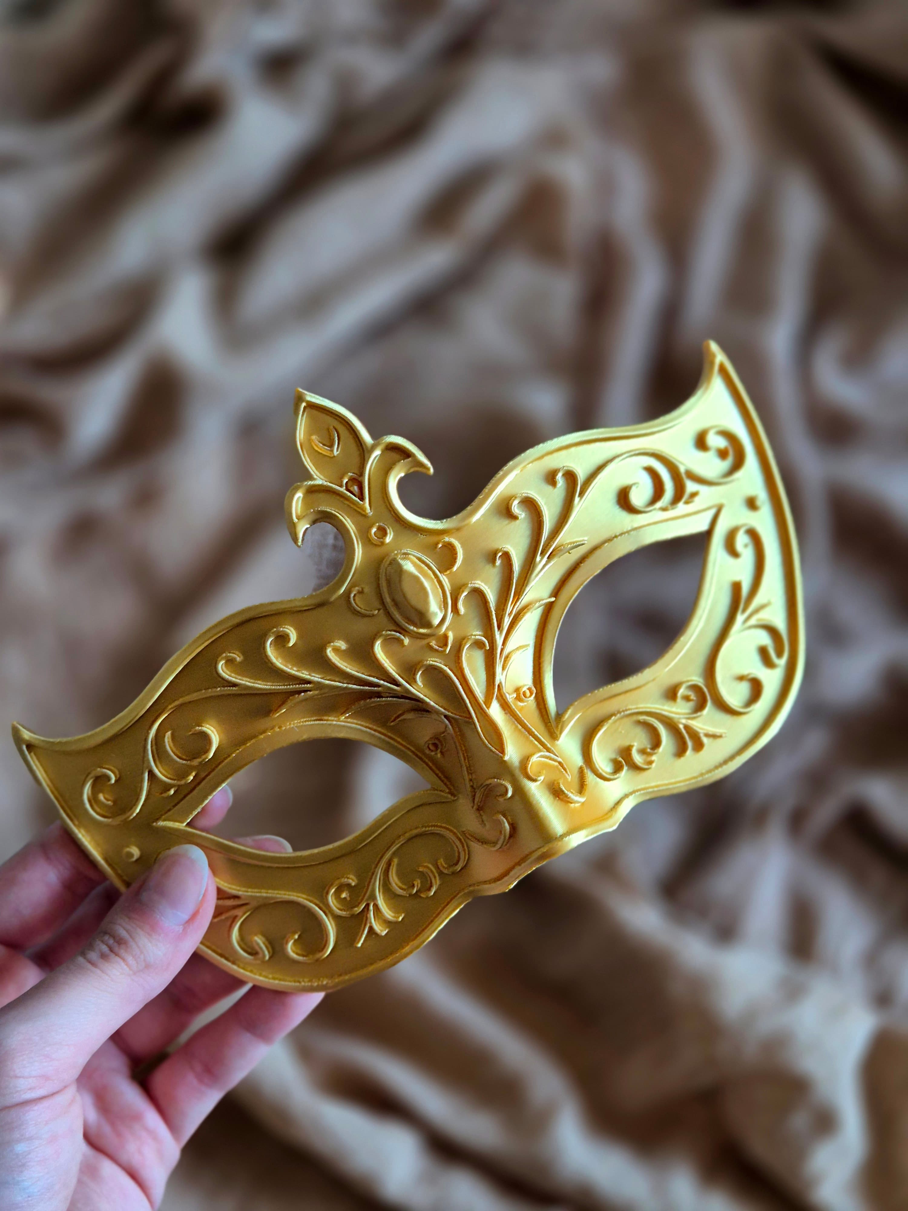 Masquerade Mask Bookshelf Decor image 4