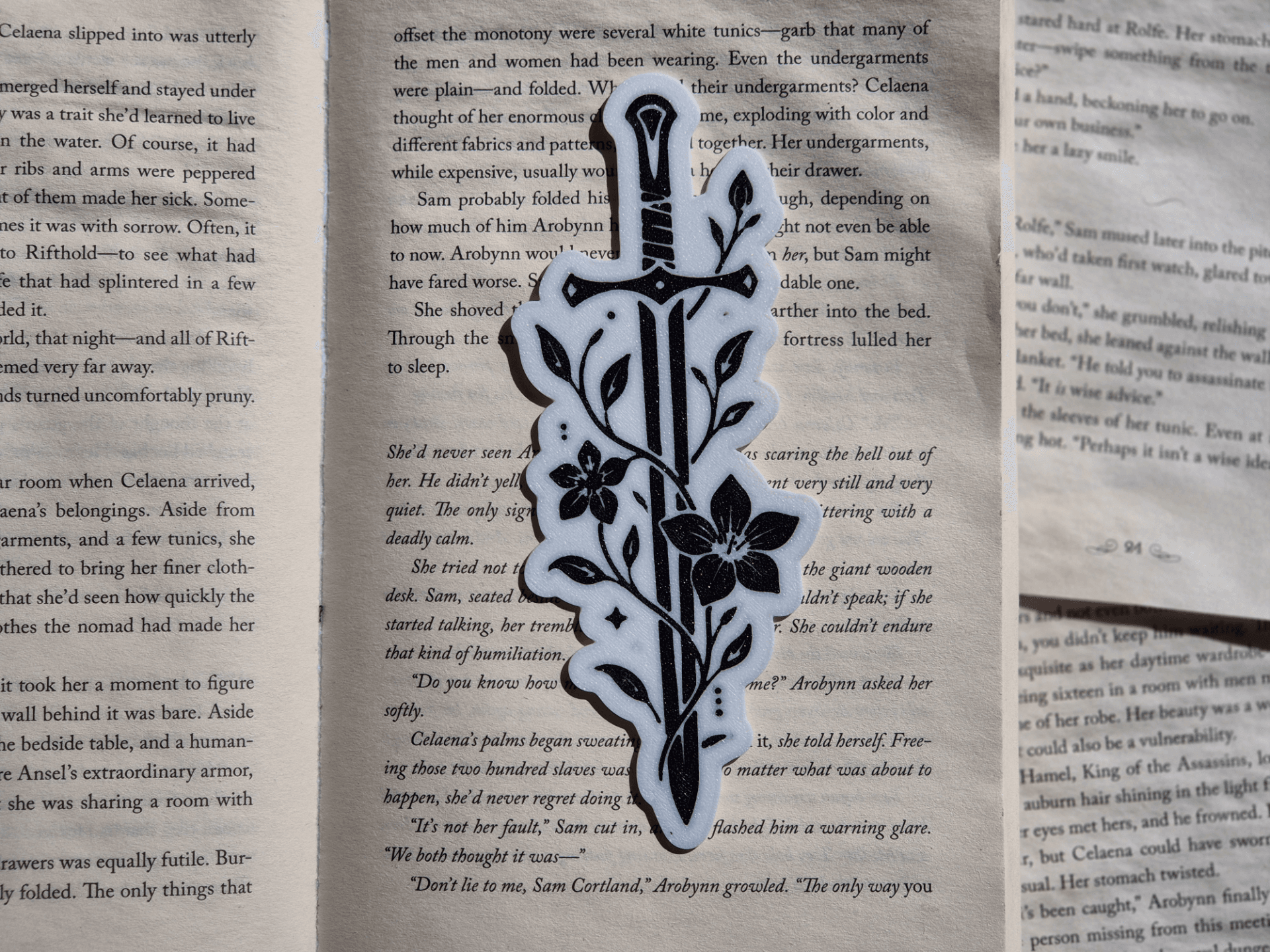 Sword Flower Bookmark