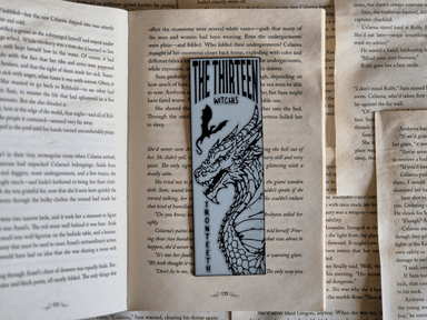 Throne of Glass Bookmark Dragon, for Manon Blackbeak + Ironteeth witch fans