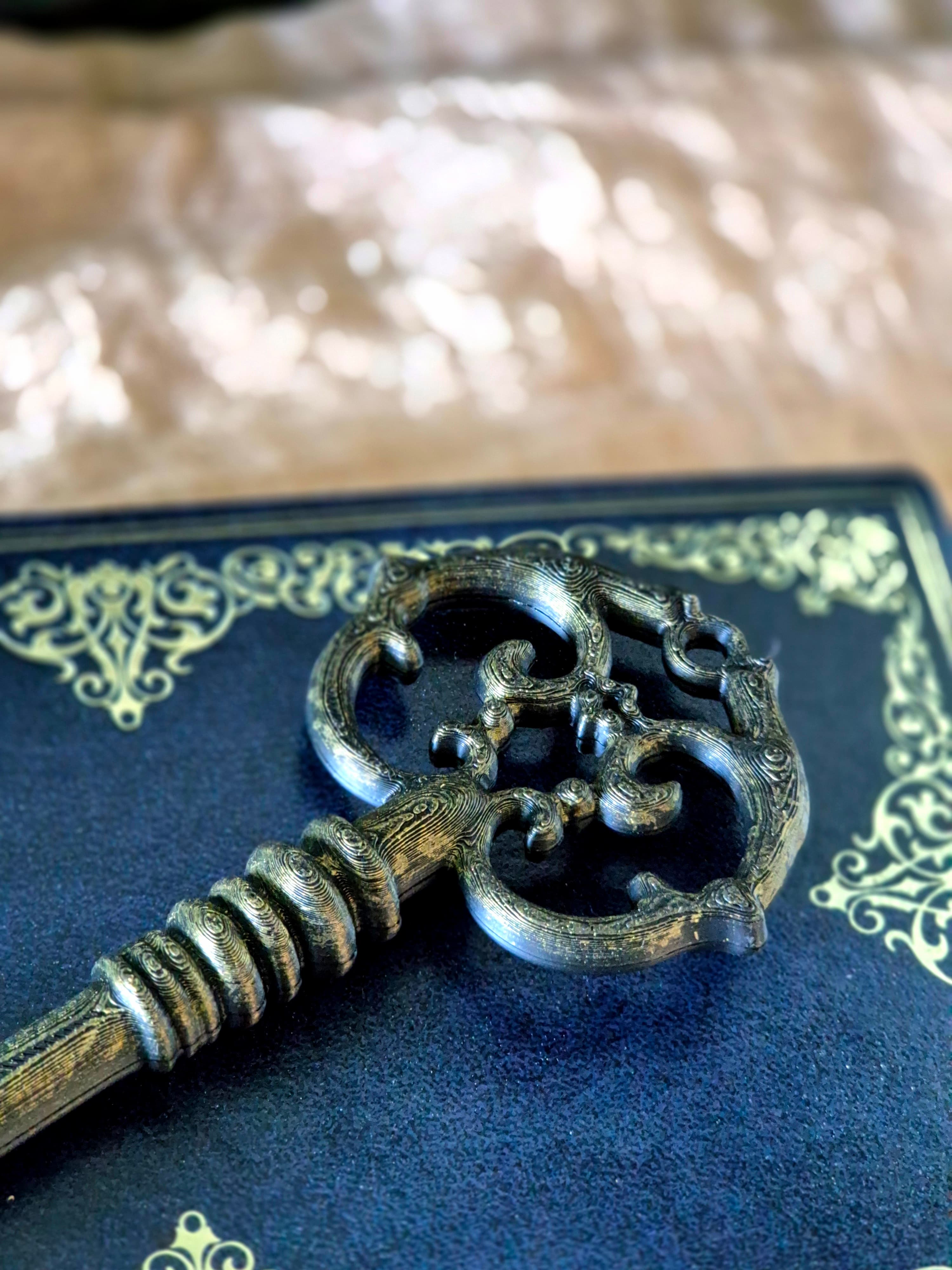 Ancient Key Bookshelf Decor, gallery image 8