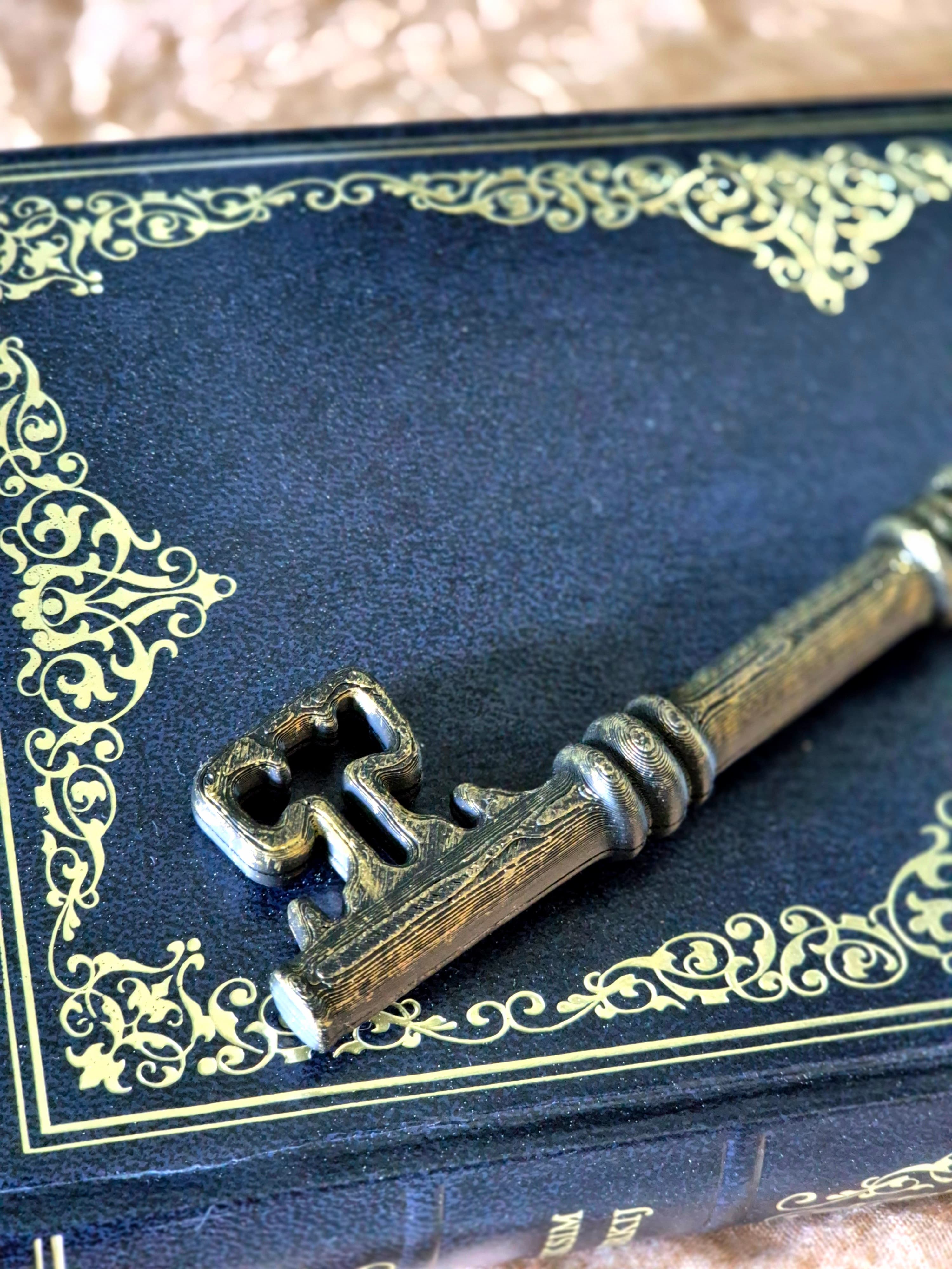 Ancient Key Bookshelf Decor, gallery image 9