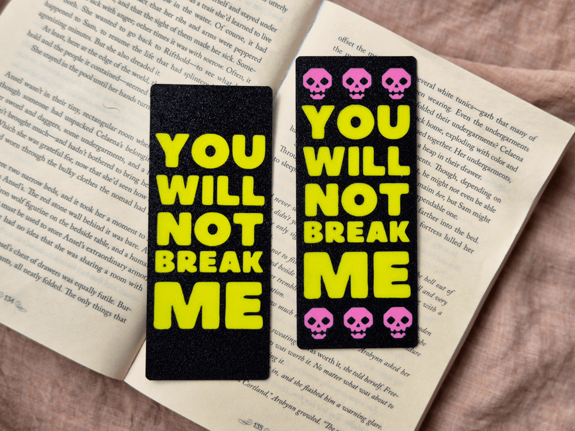 Dungeon Crawler Carl Bookmark — 3D printed model photographed in studio