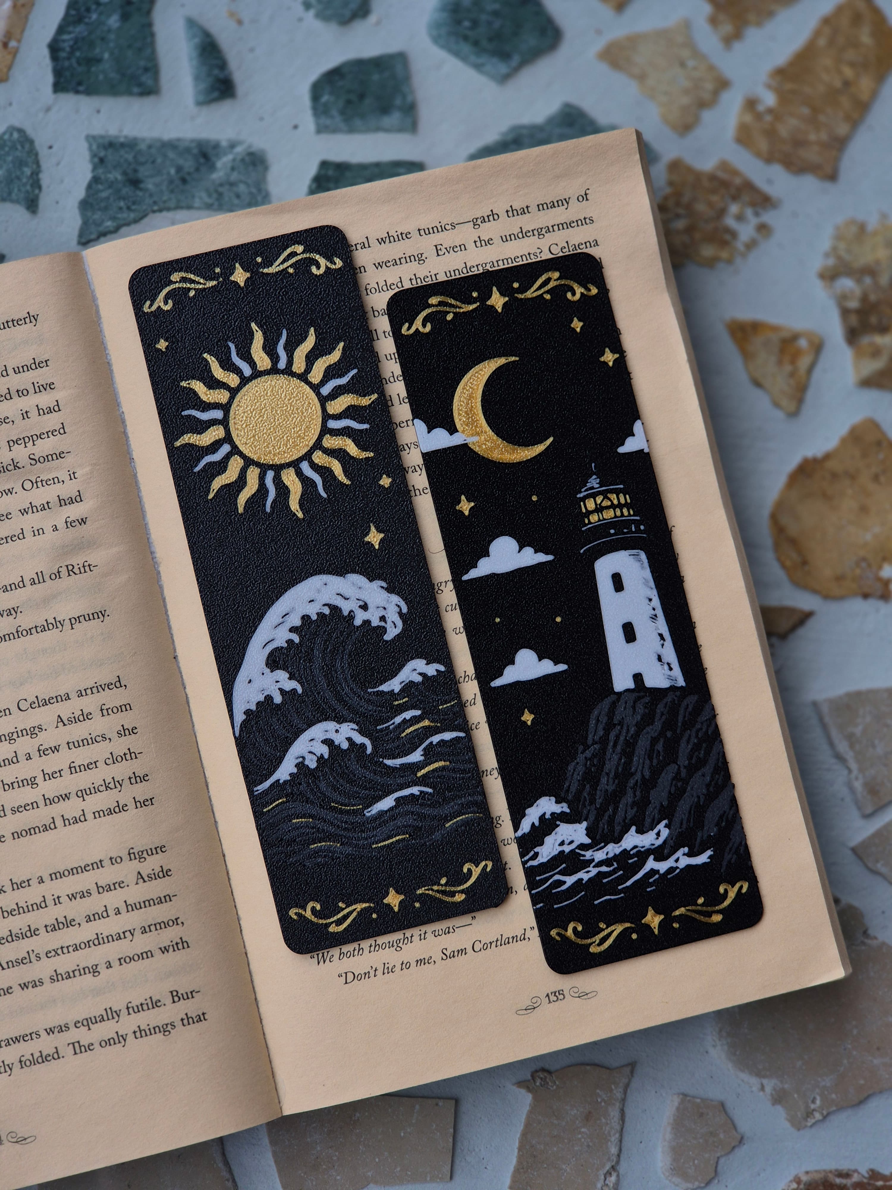 Gothic Bookmark Ocean Waves Fantasy, gallery image 6
