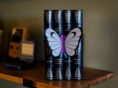 Pokemon Butterfree Bookmark / Decor, Butterfree, page-marker + shelf-piece