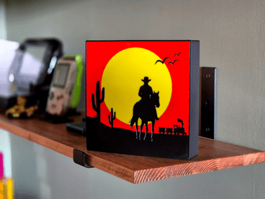 Red Dead Redemption 2 Lightbox, for the western-saga player + the gaming wall
